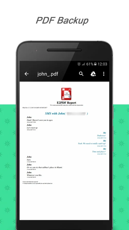 E2PDF SMS Call Backup Restore MOD screenshot 5
