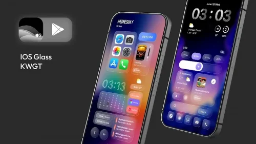 iOS Glass KWGT iOS 26 Inspired MOD screenshot 5