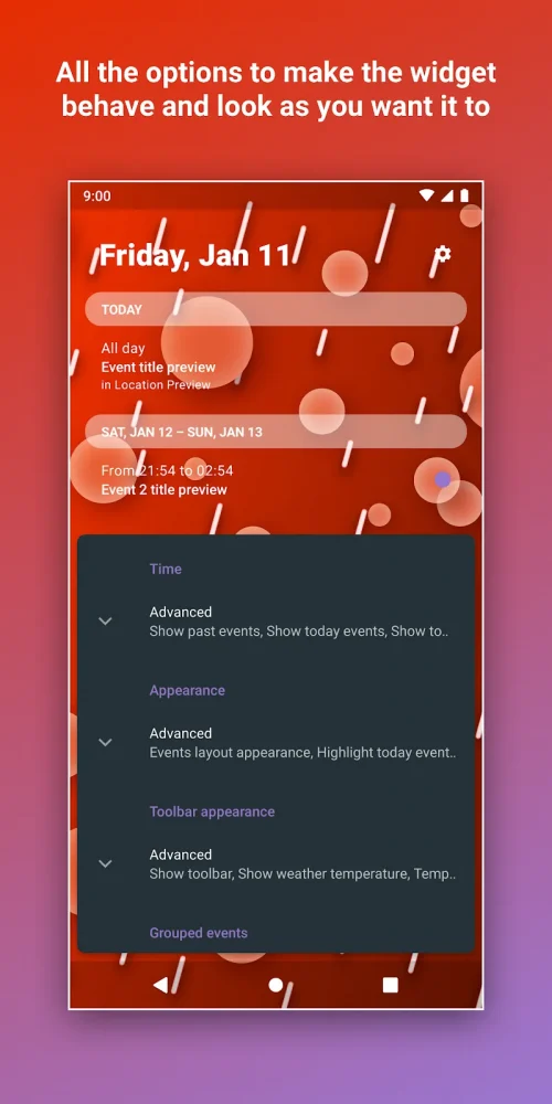 Calendar Widget Agenda Planner MOD screenshot 5