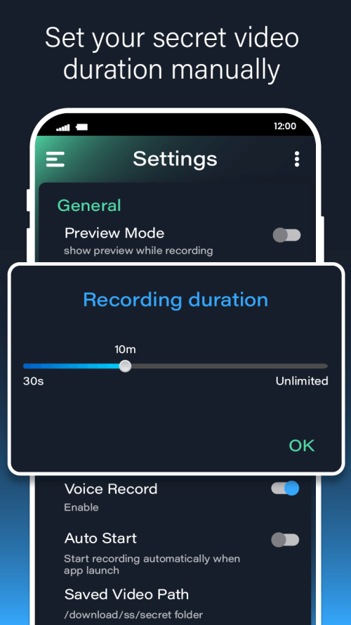 Background Video Recorder Cam screenshot 5