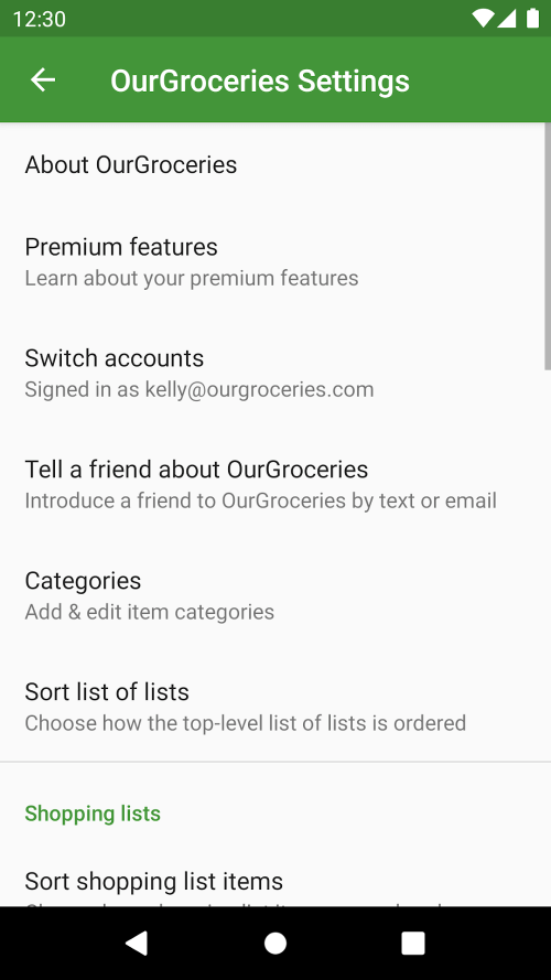 Our Groceries Shopping List screenshot 6