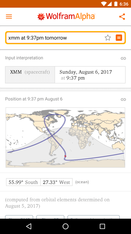 WolframAlpha screenshot 6