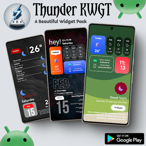 Thunder KWGT MOD screenshot 6