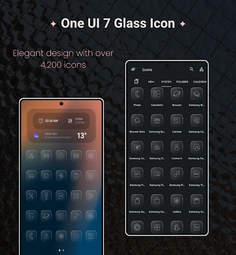 One UI 8 Glass Icons MOD screenshot 6