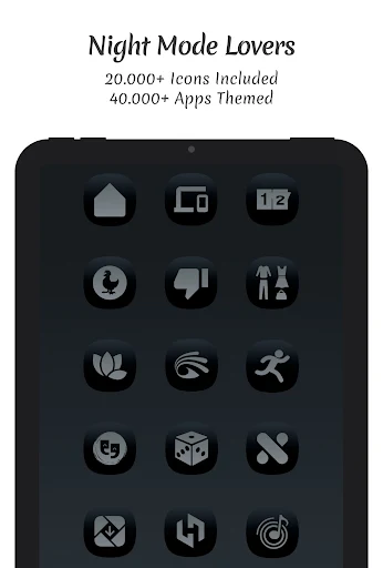 Midnight Dark – Icon Pack screenshot 6