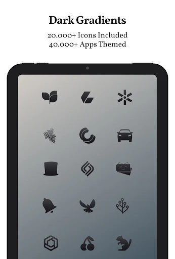 Dark Shapeless Icon Pack screenshot 6