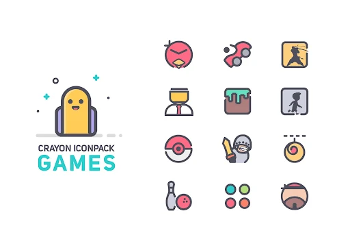Crayon Icon Pack screenshot 6