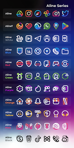 Aline Yellow: linear icon pack screenshot 6