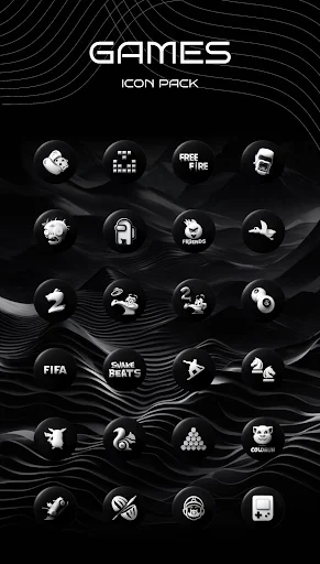 Luna Black Icon Pack screenshot 6