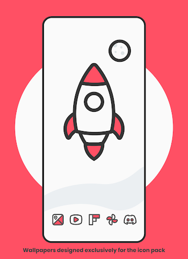 Plume Red – Icon Pack screenshot 6