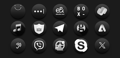Darko3 BW – Icon Pack screenshot 6