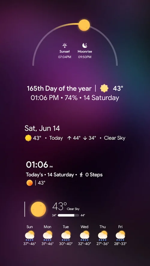 Pulpy Weather – Kwgt/Klwp/Klck screenshot 6