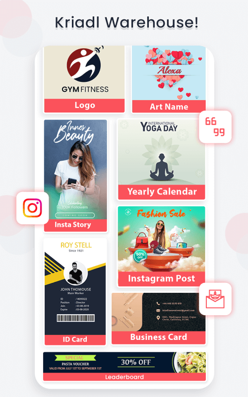 Kriadl: Flyer & Logo, Design screenshot 6