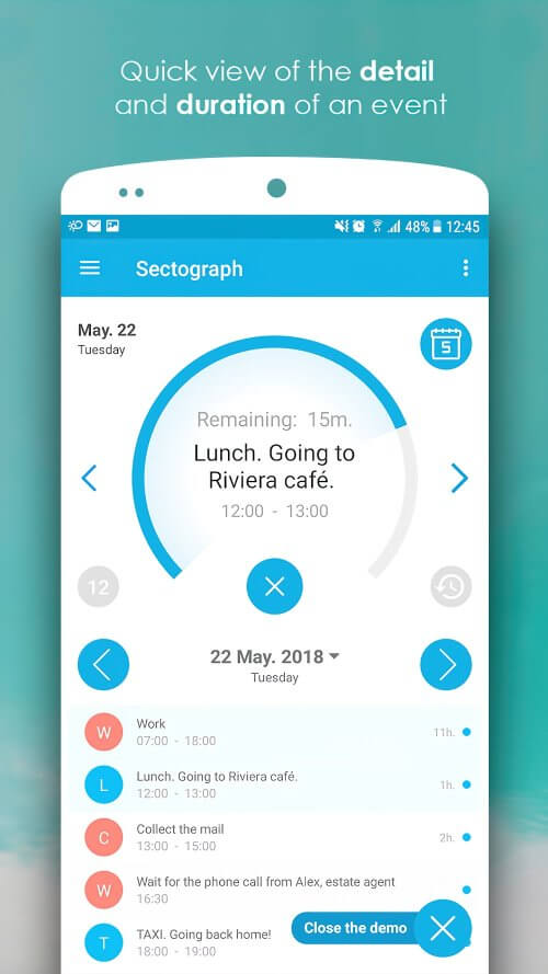 Sectograph screenshot 6