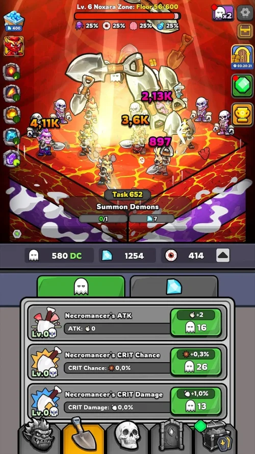Idle Hell Miner: Necro Merge screenshot 6