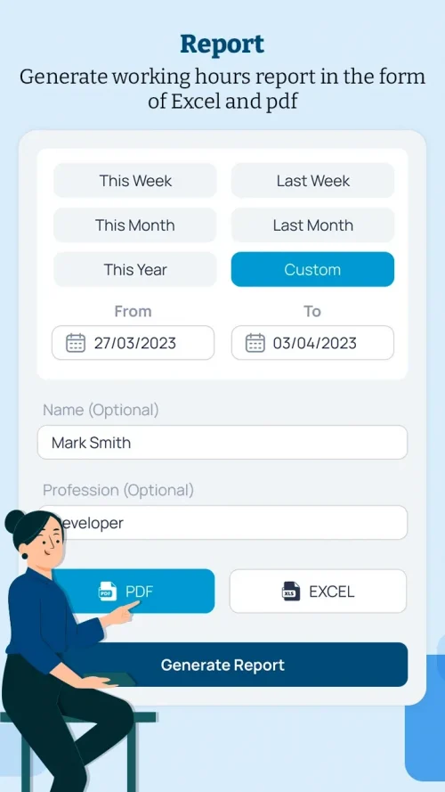 WorkSheet: Log Working Hours screenshot 6