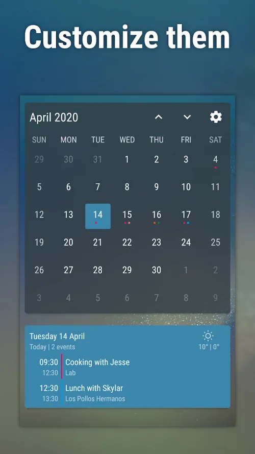 Event Flow Calendar Widget MOD screenshot 6