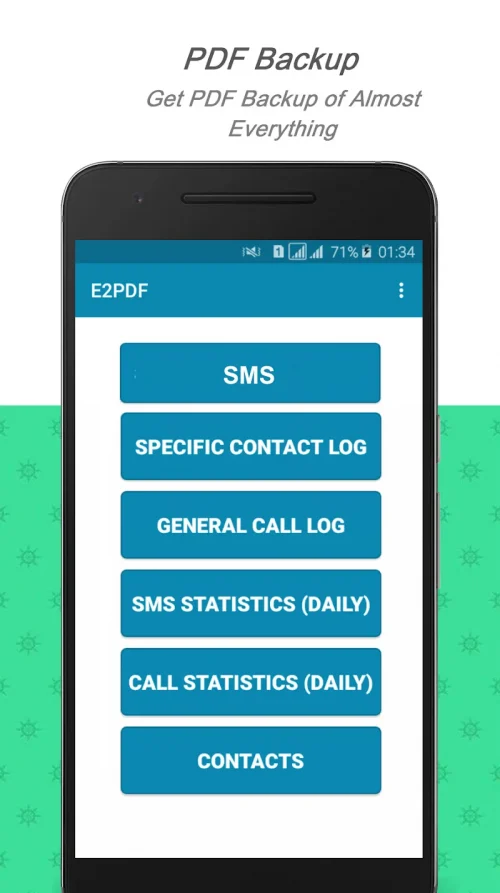 E2PDF SMS Call Backup Restore MOD screenshot 6
