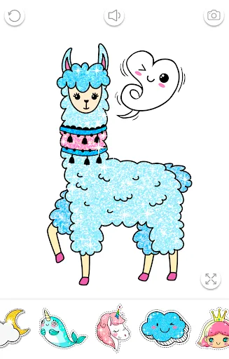 Kawaii Coloring Book Glitter screenshot 6