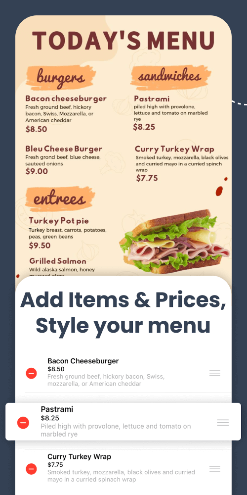 Menu Maker screenshot 7