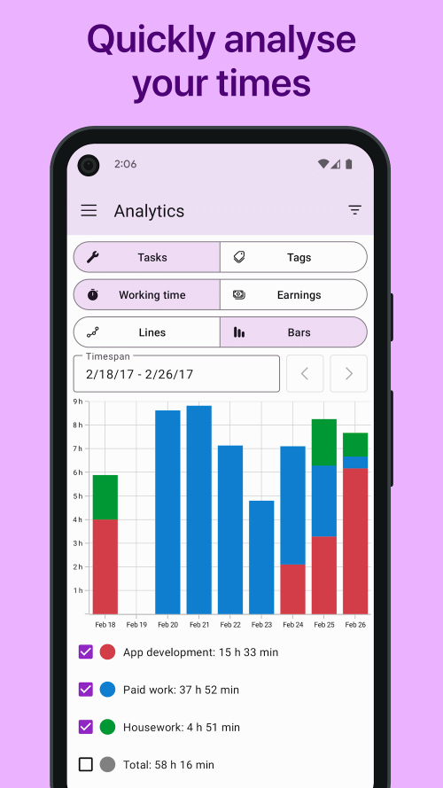 WorkingHours – Time Tracking screenshot 7