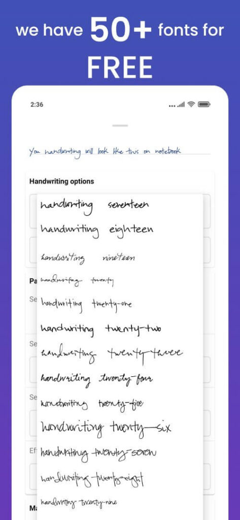Handwriter: text to assignment screenshot 7