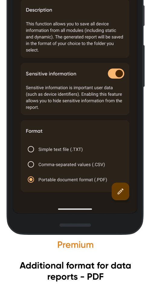Castro – system info screenshot 7