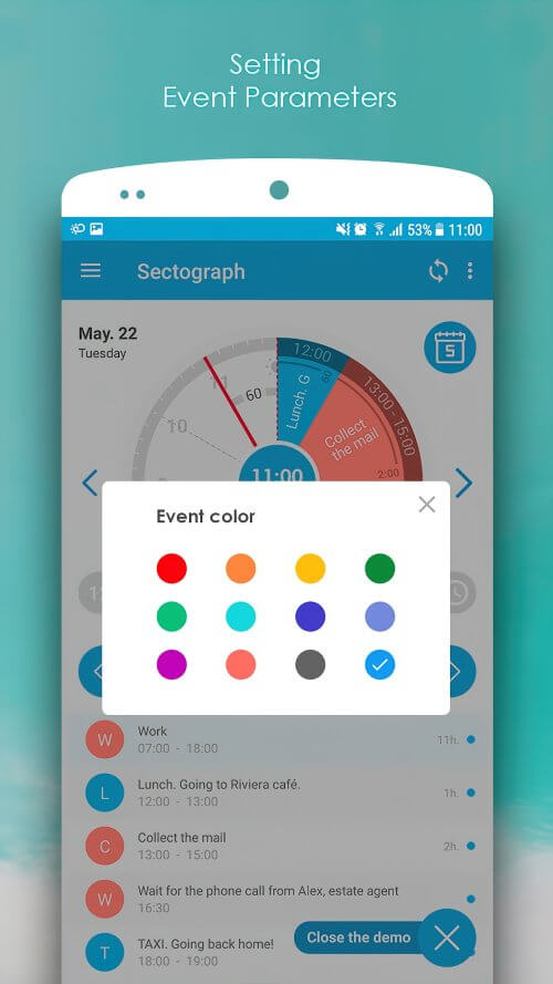 Sectograph screenshot 7