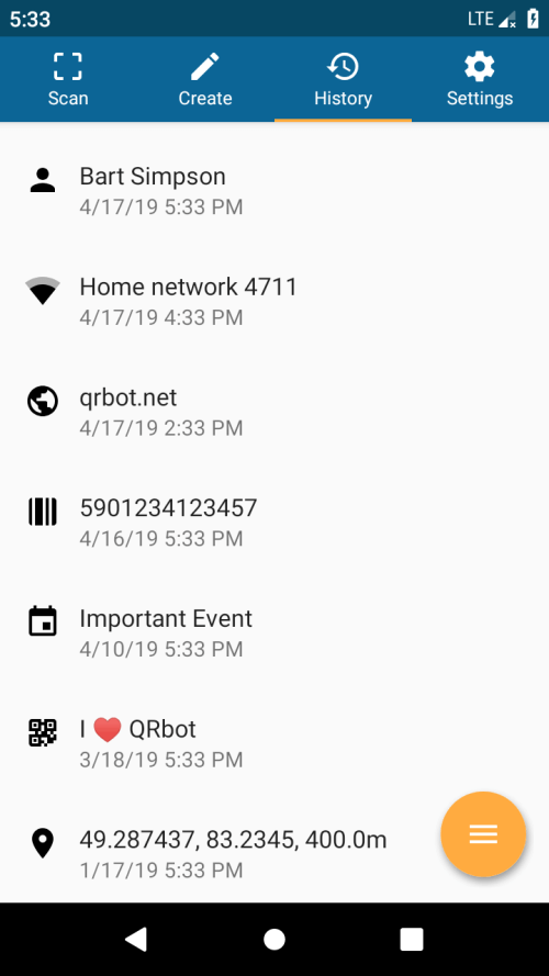 QRbot: QR & barcode reader screenshot 7