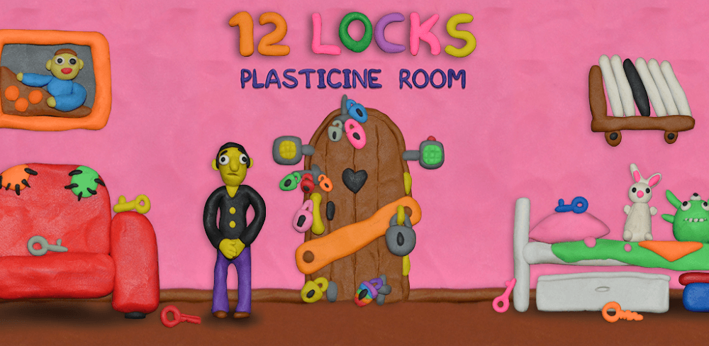 12 LOCKS: Plasticine room screenshot 1