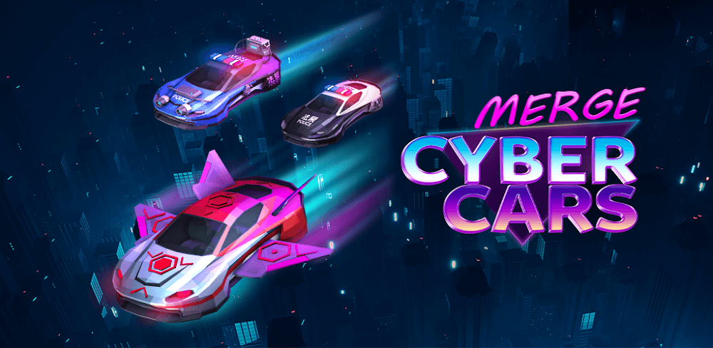 Merge Cyber Car: Highway Racer screenshot 1