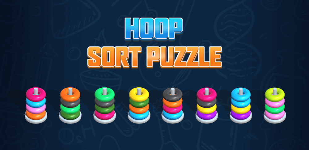 Hoop Sort Puzzle: Color Ring screenshot 1