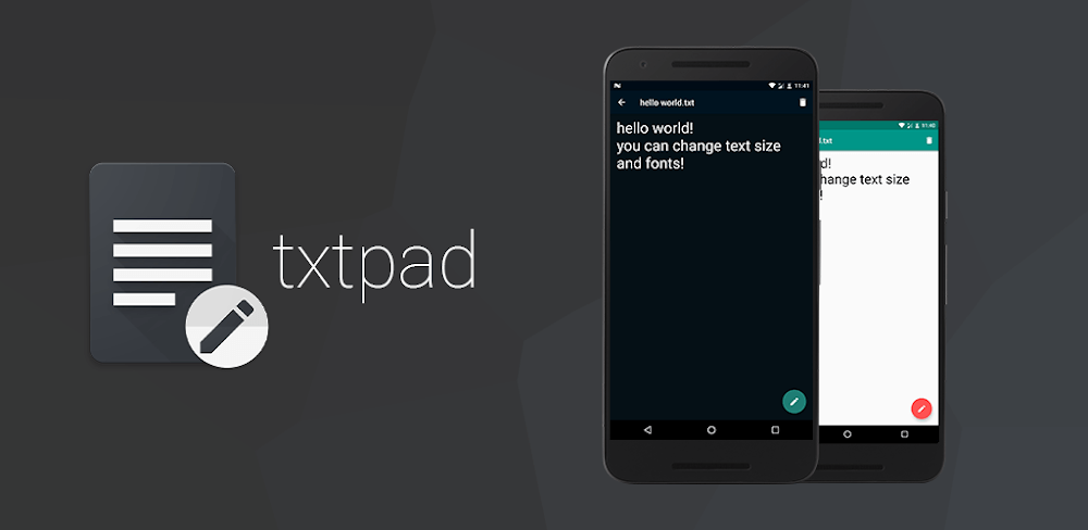 txtpad+ — Create txt files screenshot 1
