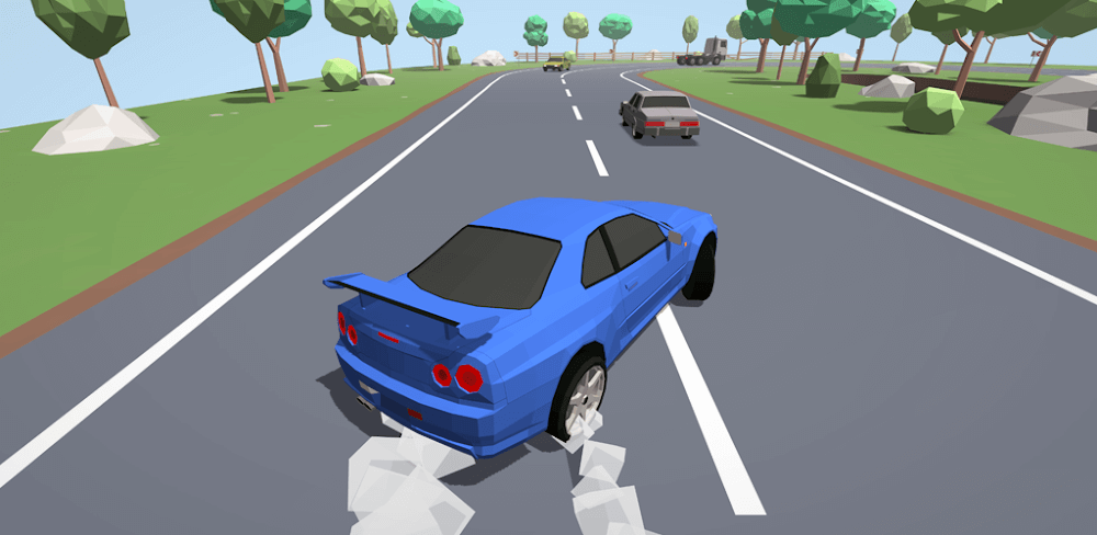 Polygon Drift: Traffic Racing screenshot 1