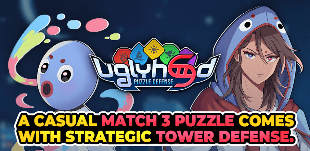 Uglyhood: Puzzle Defense screenshot 1