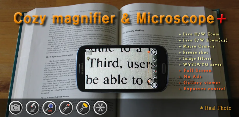 Magnifier & Microscope+ [Cozy] screenshot 1
