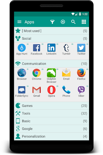 Glextor Folder Organizer Basic MOD screenshot 1