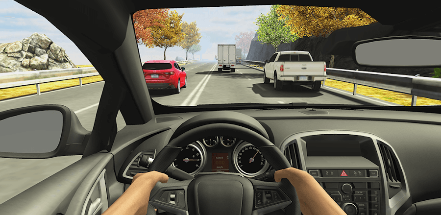 Racing in Car 2 screenshot 1