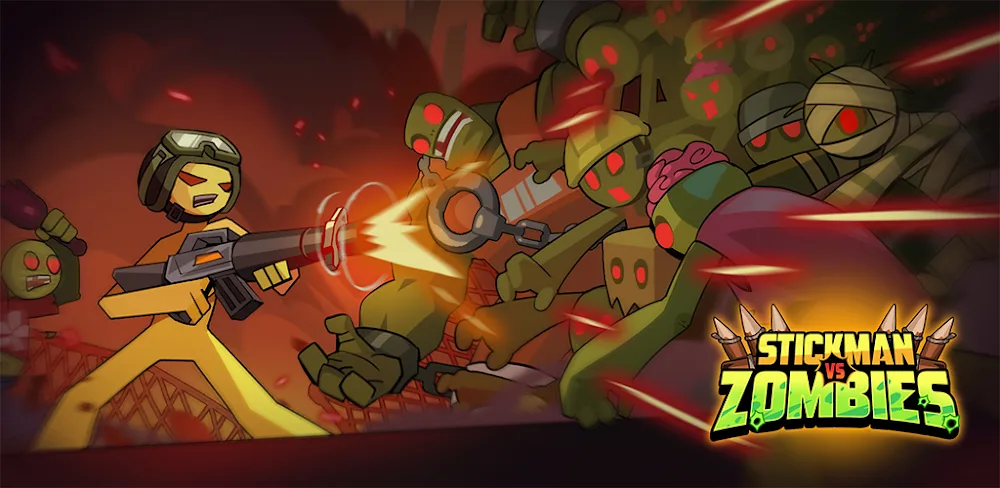 Stickman vs Zombie: Dark War screenshot 1