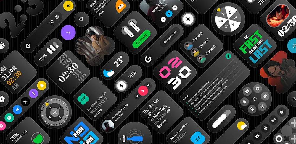Glass Widgets screenshot 1