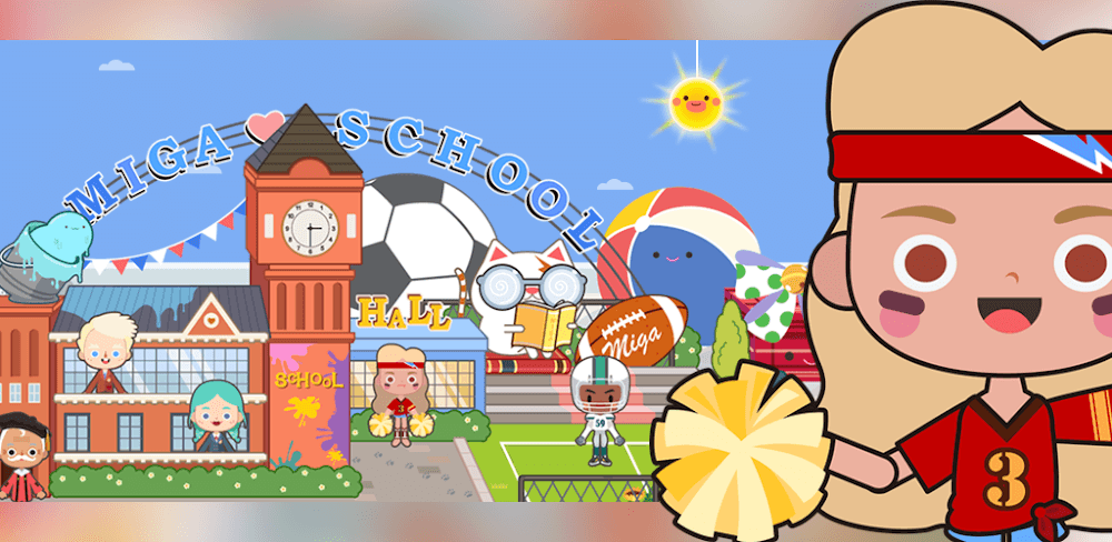Miga Town: My School screenshot 1