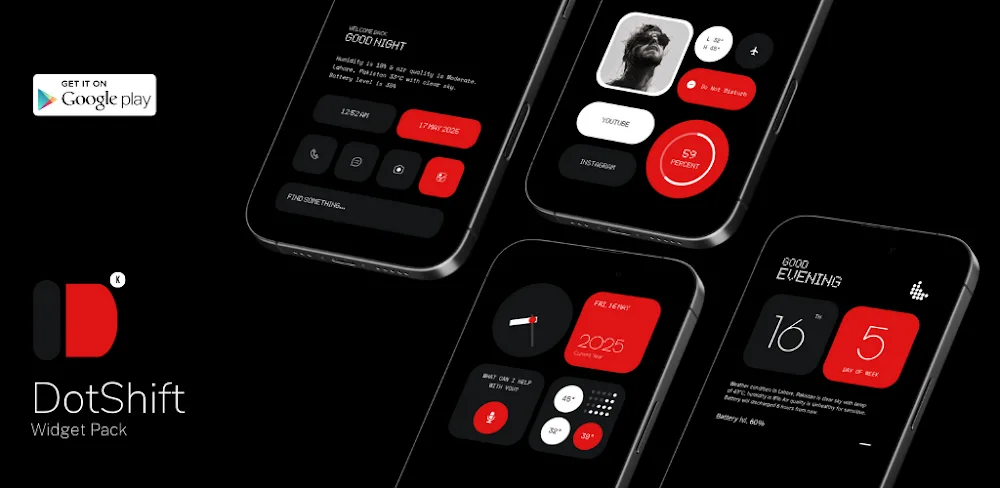 DotShift Widgets For KWGT MOD screenshot 1