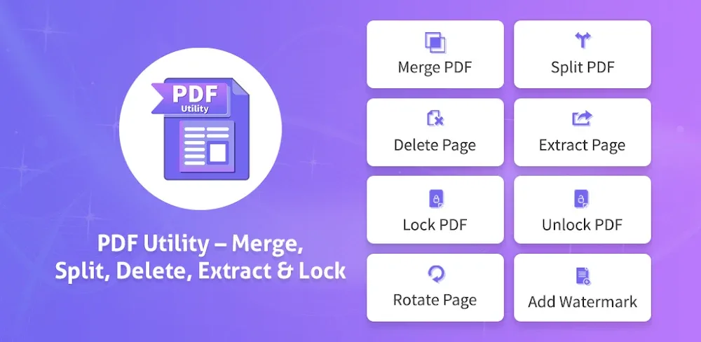 PDF Utility – Merge, Split PDF screenshot 1