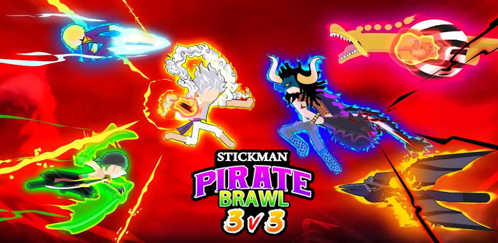 Stick Pirates – Brawl 3v3 screenshot 1