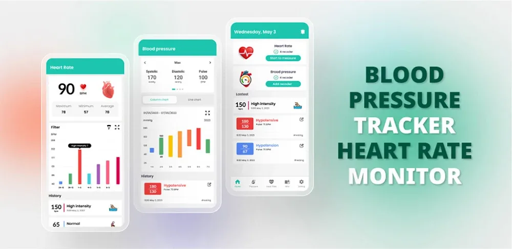 Blood pressure – Heart rate screenshot 1