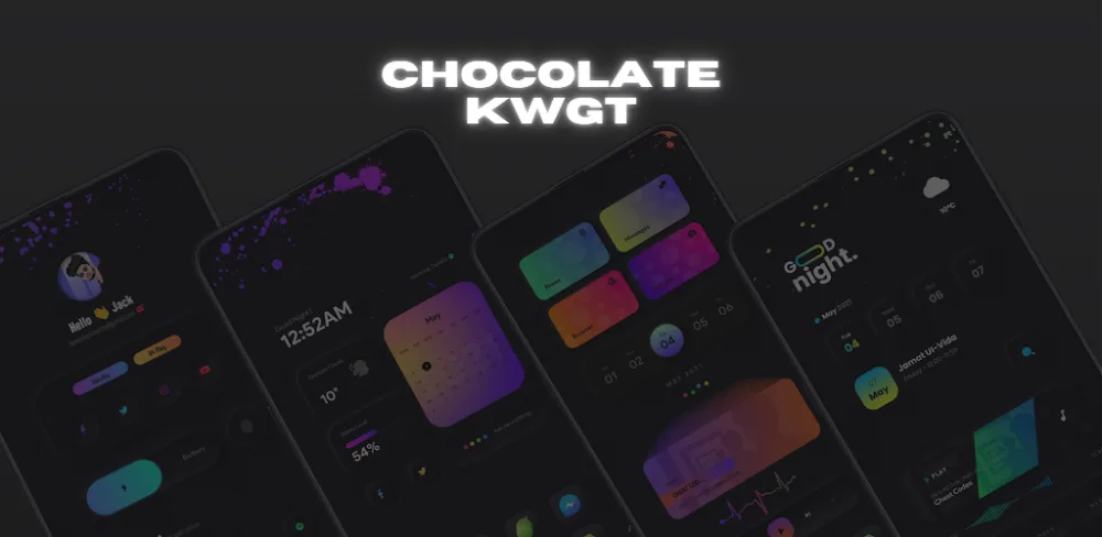 Chocolate KWGT screenshot 1