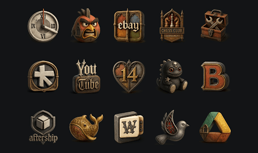 Goth Icon Pack MOD screenshot 1