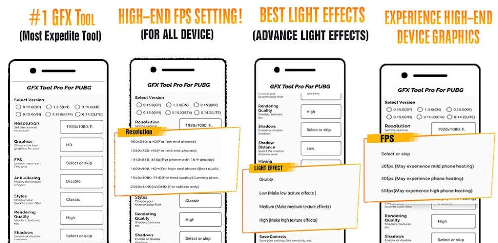 GFX Tool PUBG Pro (Advance FPS) screenshot 1