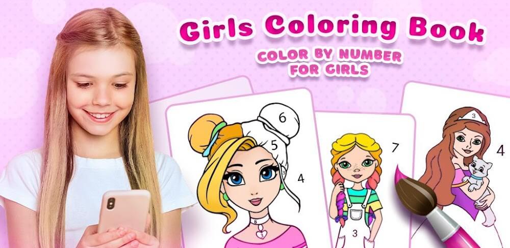 Girls Coloring Book for Girls screenshot 1