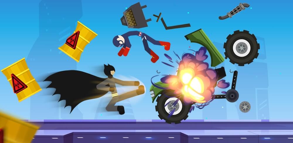 Stickman Break Ragdoll Bone screenshot 1
